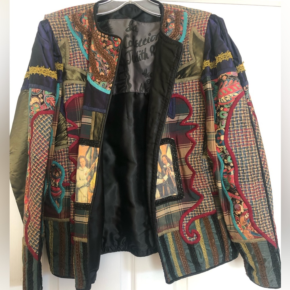 Judith Roberts Wearable Art Jacket circa 1980 La Coleccion.